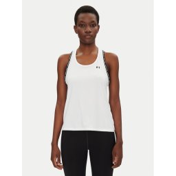 Under Armour топ Tech Knockout 1389851 Бял Regular Fit