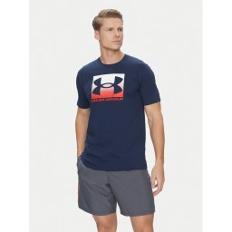 Under Armour Тишърт Boxed Sports 1386793 Тъмносин Loose Fit