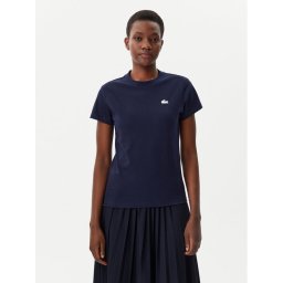 Lacoste Тишърт TF9246 Тъмносин Slim Fit