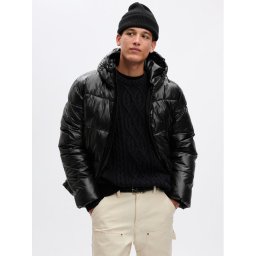 Gap Зимно яке 816437-01 Черен Regular Fit