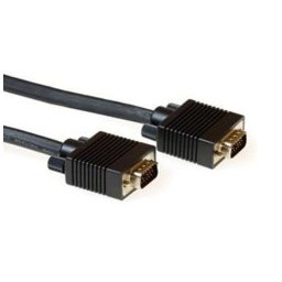 Кабел ACT AK4271, от VGA(м) към VGA(м), 15m, черен