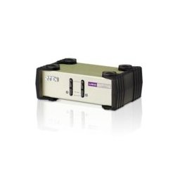 KVM суич ATEN CS82U, от 2x USB A(ж), 2x PS/2(Mini-DIN)(ж), 1x HDB-15(VGA)(ж) към 2x SPHD-18(ж), 2x бутона за селекция, 1 устройство