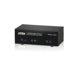 KVM суич ATEN VS0201, от 2x HDB-15(м), 3.5mm jack(ж) към 2x HDB-15(ж), 3.5mm jack(ж), 1 устройство
