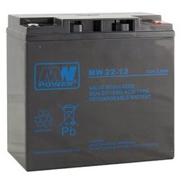 Акумулаторна батерия MW 22-12, 12V, 22Ah, AGM, М6 конектори