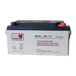 Акумулаторна батерия MWL 80-12H, 12V, 80Ah, AGM, М6 конектори