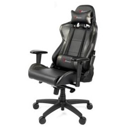 Геймърски стол Arozzi Verona Pro V2, газов амортисьор, до 130kg., еко кожа, регулируеми подлакътници, черен