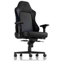 Геймърски стол noblechairs HERO (NBL-HRO-PU-BBL), изкуствена кожа, до 150кг макс. тегло, черен/син