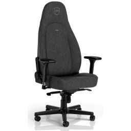 Геймърски стол noblechairs ICON TX (NBL-ICN-TX-ATC), до 150кг. макс тегло, дишащо покритие от плат, алуминиева база, 4D подлакътници, тъмносив