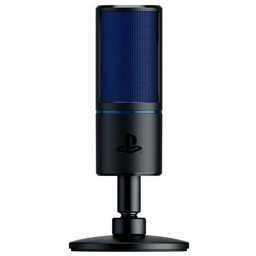 Микрофон Razer Seiren X PS4 (RZ19-02290200-R3G1), USB, със стойка, 20Нz~20kНz, USB, бял