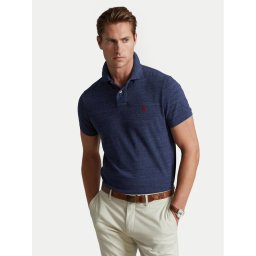 Polo Ralph Lauren Тениска с яка и копчета 710666998005 Син Regular Fit
