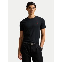 Polo Ralph Lauren Тишърт Bsr 710680785 Черен Custom Slim Fit