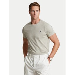 Polo Ralph Lauren Тишърт Bsr 710680785 Сив Custom Slim Fit