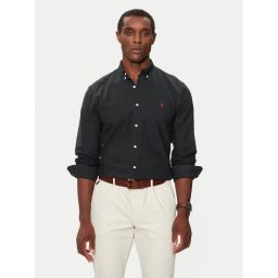 Polo Ralph Lauren Риза Bsr 710772288 Черен Slim Fit