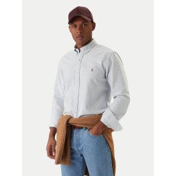 Polo Ralph Lauren Риза Core Replen 710549084 Син Slim Fit
