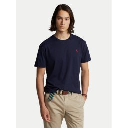 Polo Ralph Lauren Тишърт Bsr 710680785 Тъмносин Custom Slim Fit