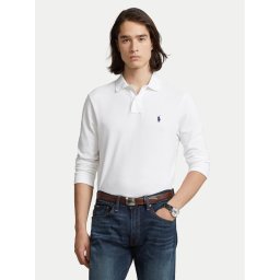 Polo Ralph Lauren Тениска с яка и копчета 710681126001 Бял Slim Fit