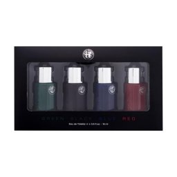 Alfa Romeo Green подаръчен комплект: EDT Green 15 ml + EDT Black 15 ml + EDT Blue 15 ml + EDT Red 15 ml за мъже