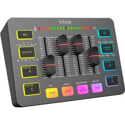 Аудио Миксер FIFINE SC3 RGB Audio Interface - Black