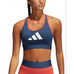 ADIDAS Medium Support Don't Rest 3 Bar Bra Navy