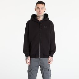 Суитшърт C.P. Company Diagonal Raised Fleece Zip Hooded Sweatshirt Black XXL