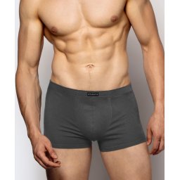 Men's fitted boxers ATLANTIC - dark gray