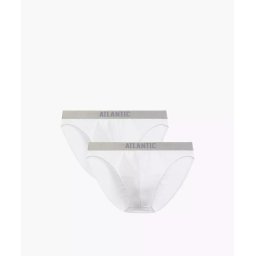 Men's Tight-Fitting Boxer Shorts ATLANTIC - White