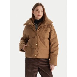 Tommy Hilfiger Пухено яке WW0WW47294 Кафяв Relaxed Fit