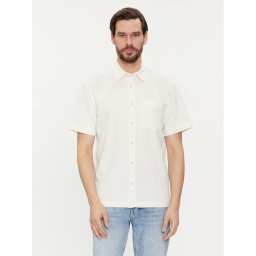 Selected Homme Риза 16088352 Бял Relaxed Fit