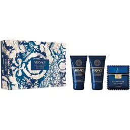 Versace Man Eau Fraiche Extreme Комплект (EDP 50ml + AS Balm 50ml + SG 50ml) за Мъже
