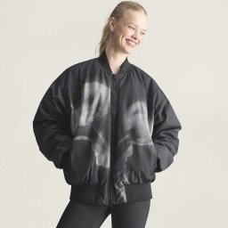 Яке adidas x Stella Mccartney Woven Bomber Printed Black/ White M