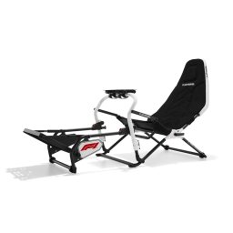 Геймърски стол Playseat Challenge DD F1 Edition, до 163kg натоварване, дишаща материя, рамка от въглеродна стомана, сгъваем, бял