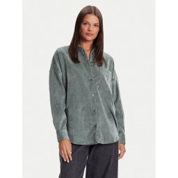 Vero Moda Риза Sanne 10317194 Зелен Oversize