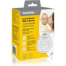 Medela In-bra Breast Milk Collector уред за съхранение на кърма за сутиен 2 бр.