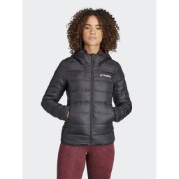 adidas Пухено яке Terrex Multi Light Down IP6034 Черен Slim Fit