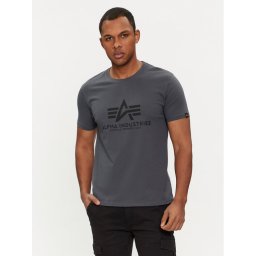 Alpha Industries Тишърт Basic 100501 Сив Regular Fit