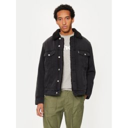 Schott NYC Дънково яке TRUCKSHERPA Сив Regular Fit