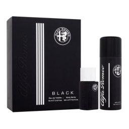 Alfa Romeo Black подаръчен комплект: EDT 15 ml + спрей за тяло 150 ml за мъже