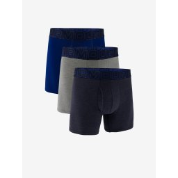 Set of three Under Armour M UA Perf Cotton 6in boxer shorts