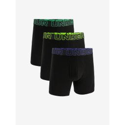 Set of three black boxer shorts Under Armour M UA Perf Cotton 6in