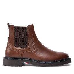 Боти тип челси Tommy Hilfiger Comfort Lwt Lth Chelsea FM0FM05184 Кафяв
