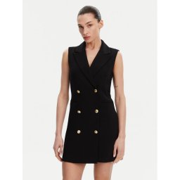 French Connection Коктейлна рокля 71PZC Черен Regular Fit