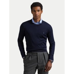Polo Ralph Lauren Пуловер 710946143001 Тъмносин Slim Fit