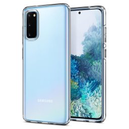 Силиконов калъф кейс Spigen Liquid Crystal за Samsung Galaxy S20 , прозрачен