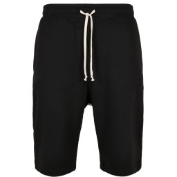 Black sweatpants with a low crotch