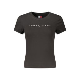 TOMMY HILFIGER WOMEN'S SHORT-SLEEVE T-SHIRT BLACK