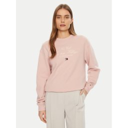 Tommy Hilfiger Суитшърт Modern Script WW0WW43844 Розов Regular Fit