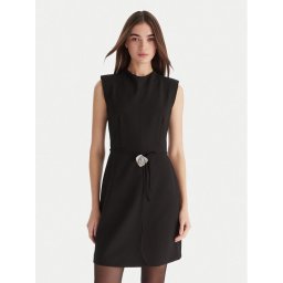 HUGO Коктейлна рокля Kelendi 50547655 Черен Slim Fit