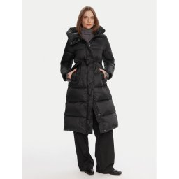 Hetregó Пухено яке Karen 8P605 25WD02 Черен Regular Fit