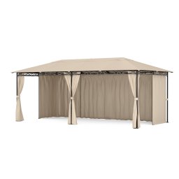 Blumfeldt Mondo 3x6 беседка с метална рамка и4 странични стени (HMD1-Mondo3x6BE)