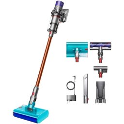 Вертикална прахосмукачка Dyson V10 Cyclone Submarine, 525 W, 29.4V, 0.76 л, Автономия 60 мин, Сив